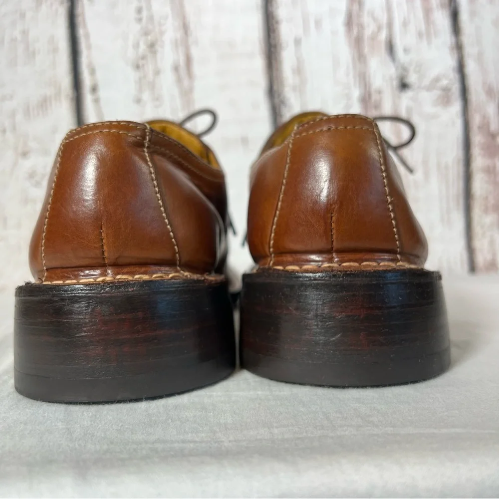 Cole Haan Brown Oxford Lace Up Leather Dress Shoes Size 9 US GUC